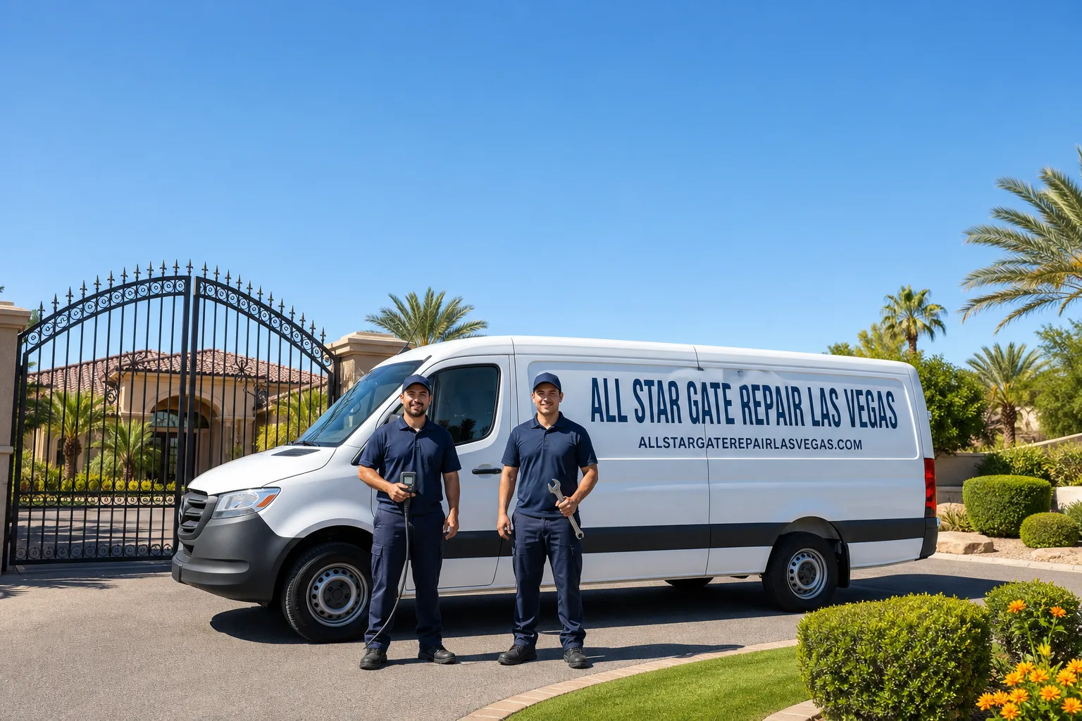 All Star Gate Repair Las Vegas service vehicle and crew in Las Vegas, NV